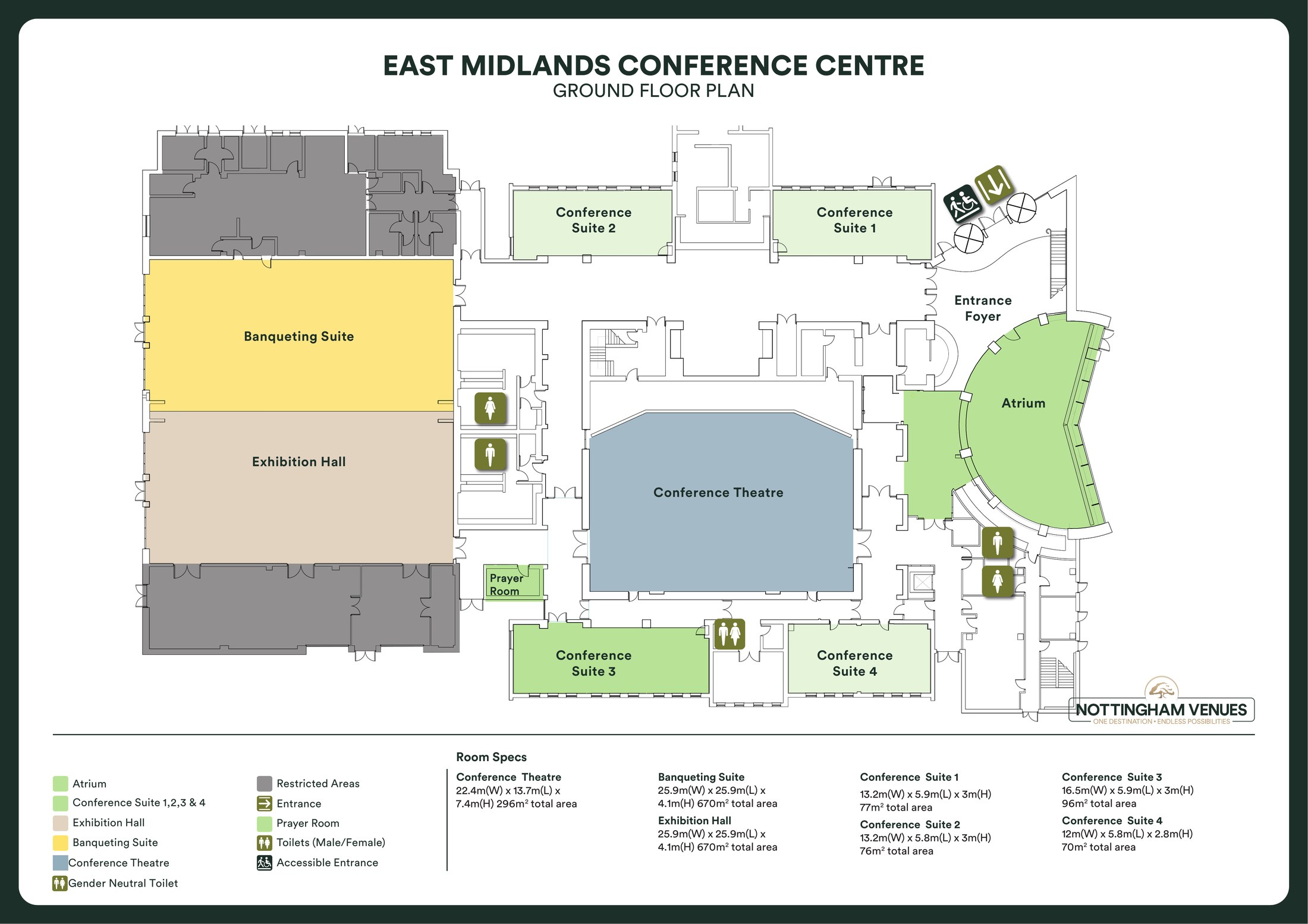 East Midlands Conference Centre ground floor plan
